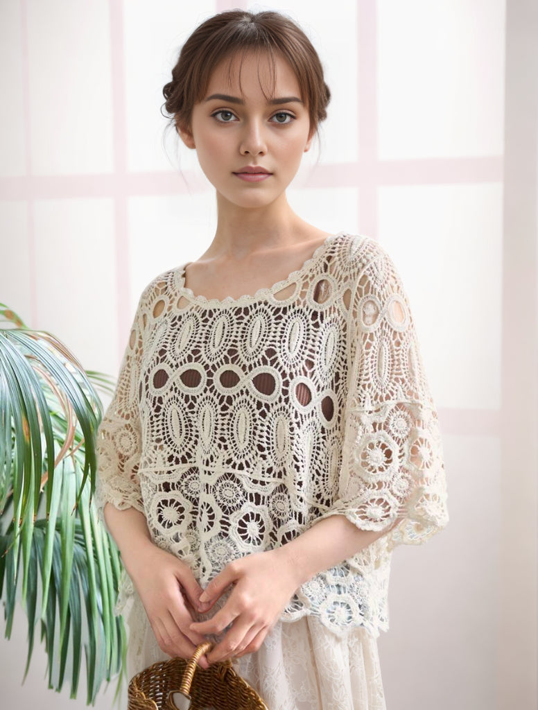 Knitted Hollow Top Wool Sweater