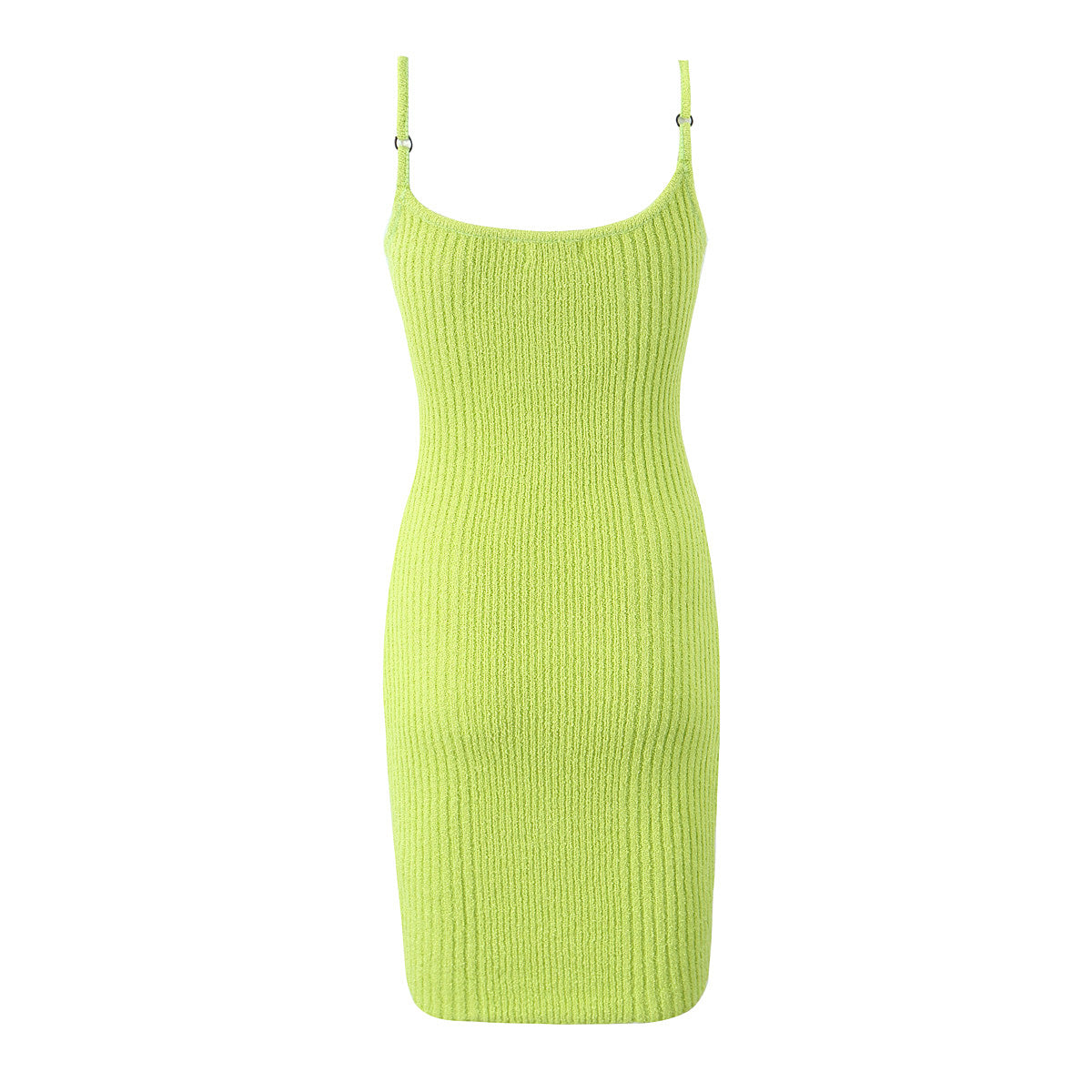 Women Clothing Slimming Texture Cotton Material Slim Knitted Sling Dress