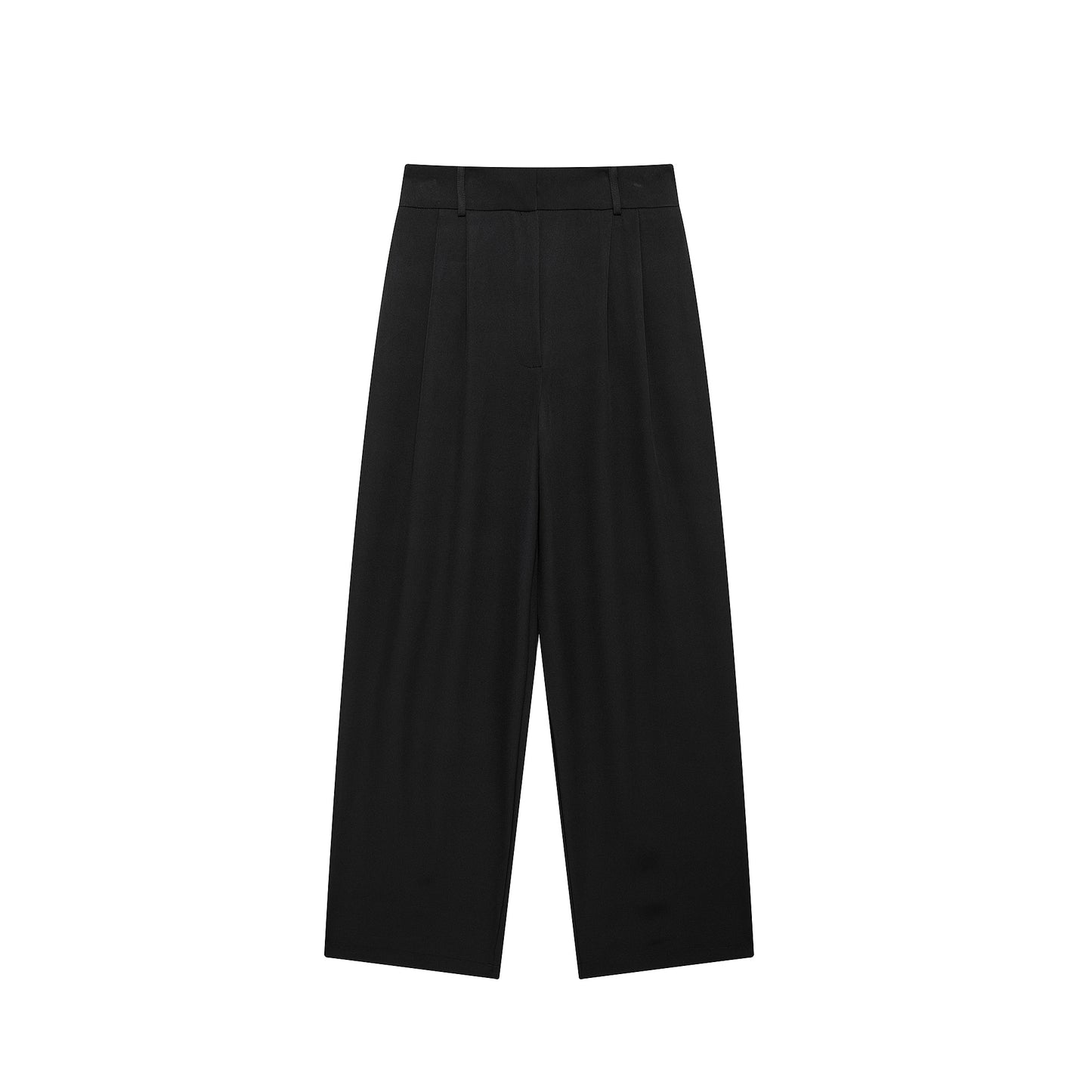 High Waist Loose Wide Legs Straight Leg Pants Elegant Graceful Trousers Autumn Cross Covering Casual Pants