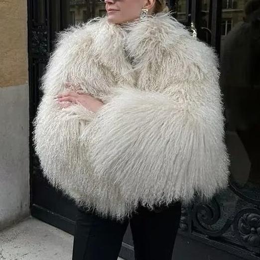 Homemade Women Clothing Classic All-Matching Fashionable Stylish Furry Coat