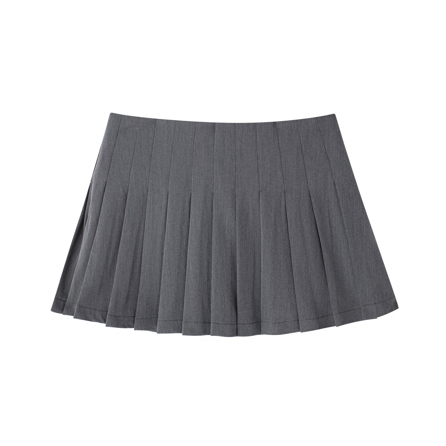 Women Clothing Spring Autumn Fashionable Temperamental All Match High Waist Pleated Skirt