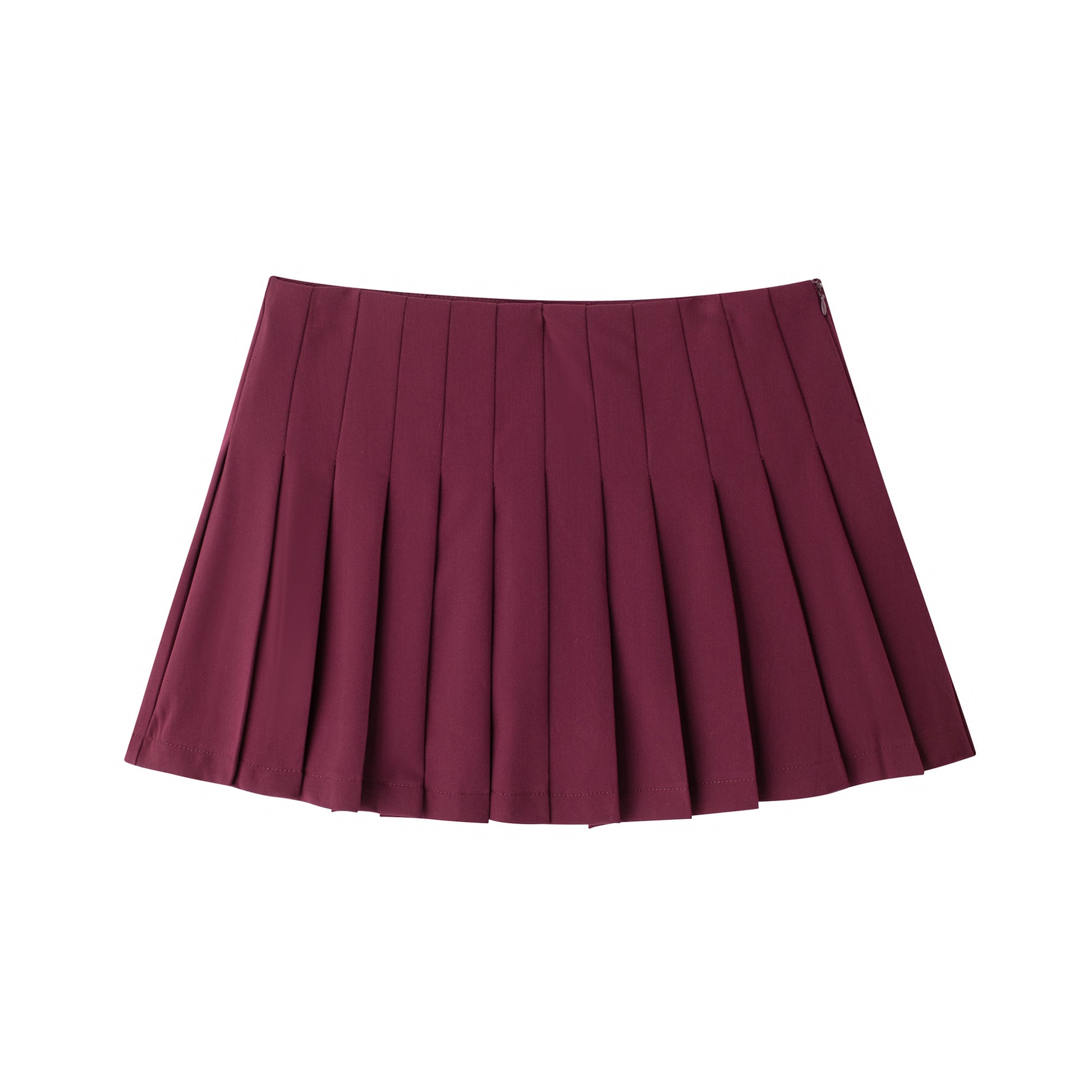 Women Clothing Spring Autumn Fashionable Temperamental All Match High Waist Pleated Skirt