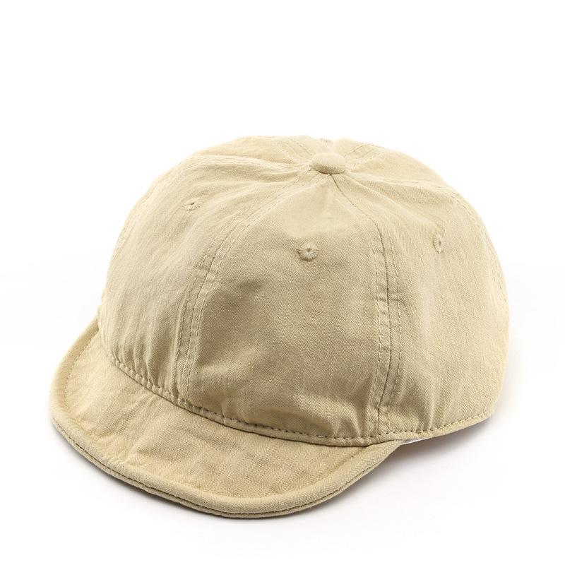 Trend Solid Color Light Board Good Washed Short Brim Baseball Cap Street Women Sun Protection Sun Hat Male Baseball Cap