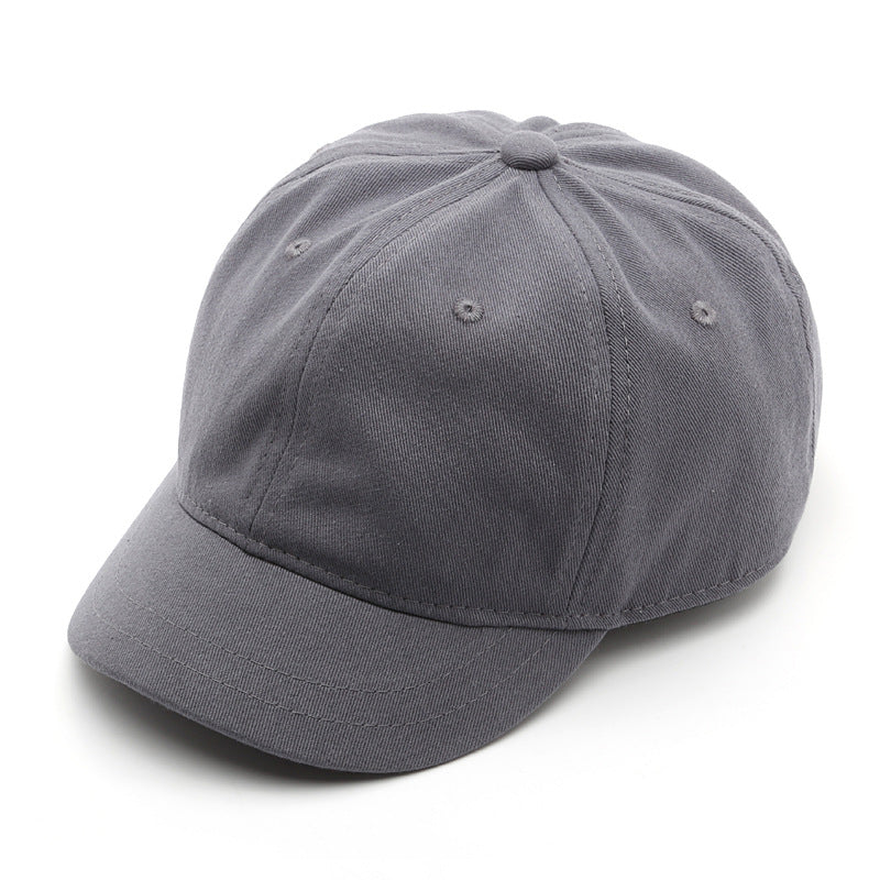 Hat Japanese All Matching Fall Winter Short Brim Baseball Cap Trendy Sports Casual Women Summer Peaked Cap One Size Gray