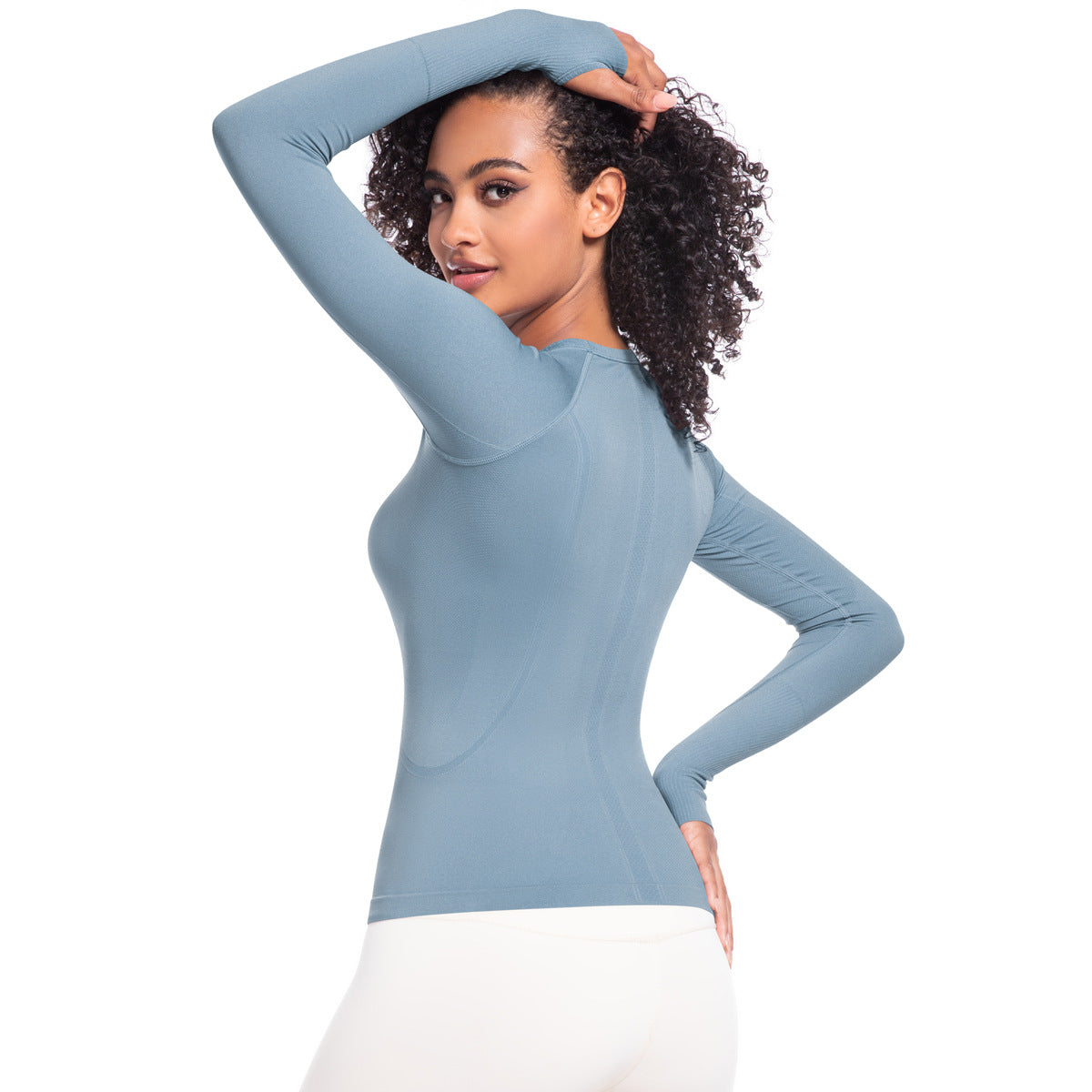 Arrival Women Long Sleeve round Neck Exercise T shirt Running Fitness Top Skin Friendly Slim Breathable Yoga Long Sleeve