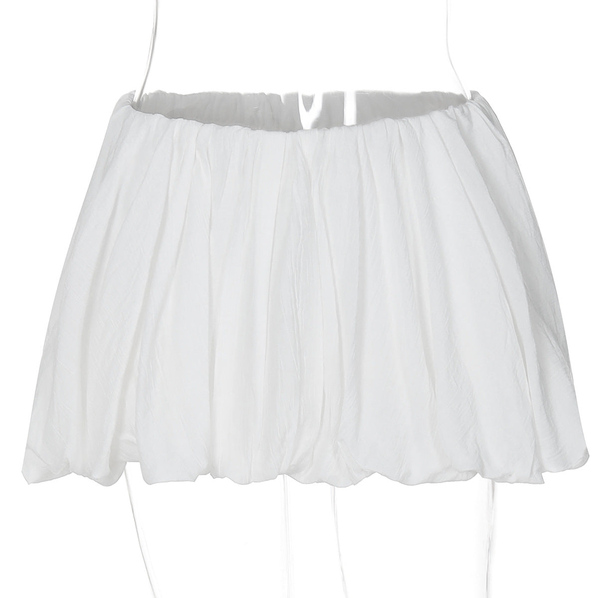 Women Wear Summer Sexy Pleated All Matching Short Dress White