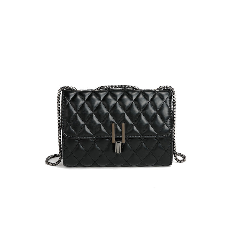 Chanel Bags Rhombus Y Lock Small Square Bag Summer Chain Single Room Crossbody Bag One Size Black