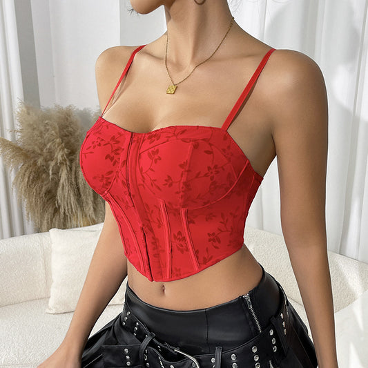 Sexy Outerwear Inner Wear Push up Beauty Back Vest Tube Top Sexy Strap Camisole Top Outer Wear