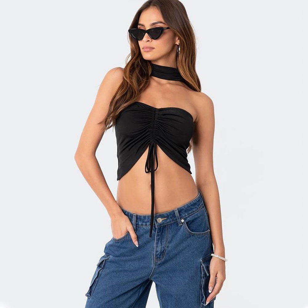 Women Clothing Spring Summer Unique Design Sexy Tube Top