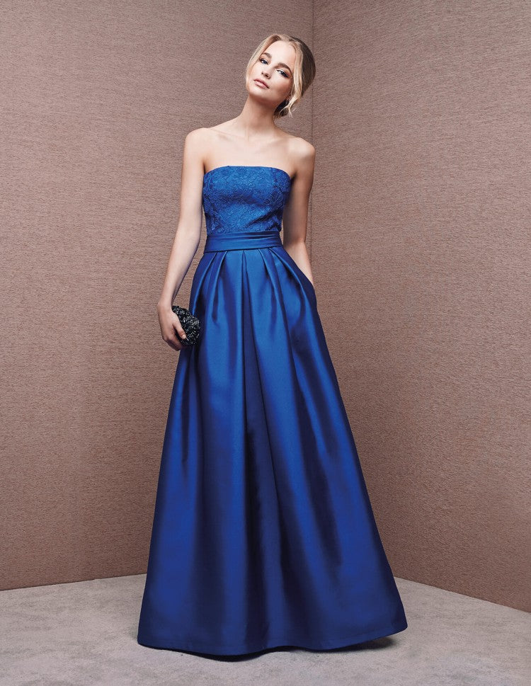 Royal Blue Evening Dress Bridal Elegant Toast Dress Long Wedding Dress Performance Cocktail Party Sapphire Blue Strap