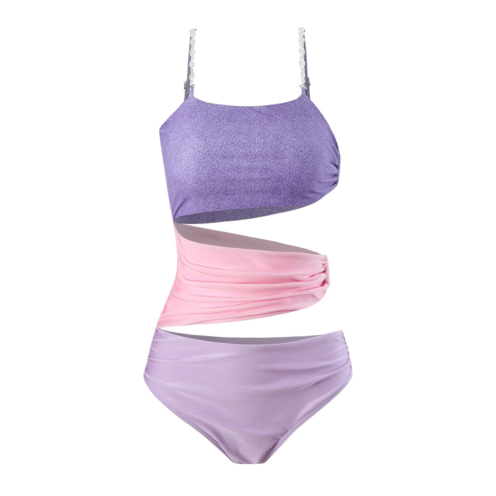 One Piece Swimsuit Color Matching Vacation Sexy Swimsuit