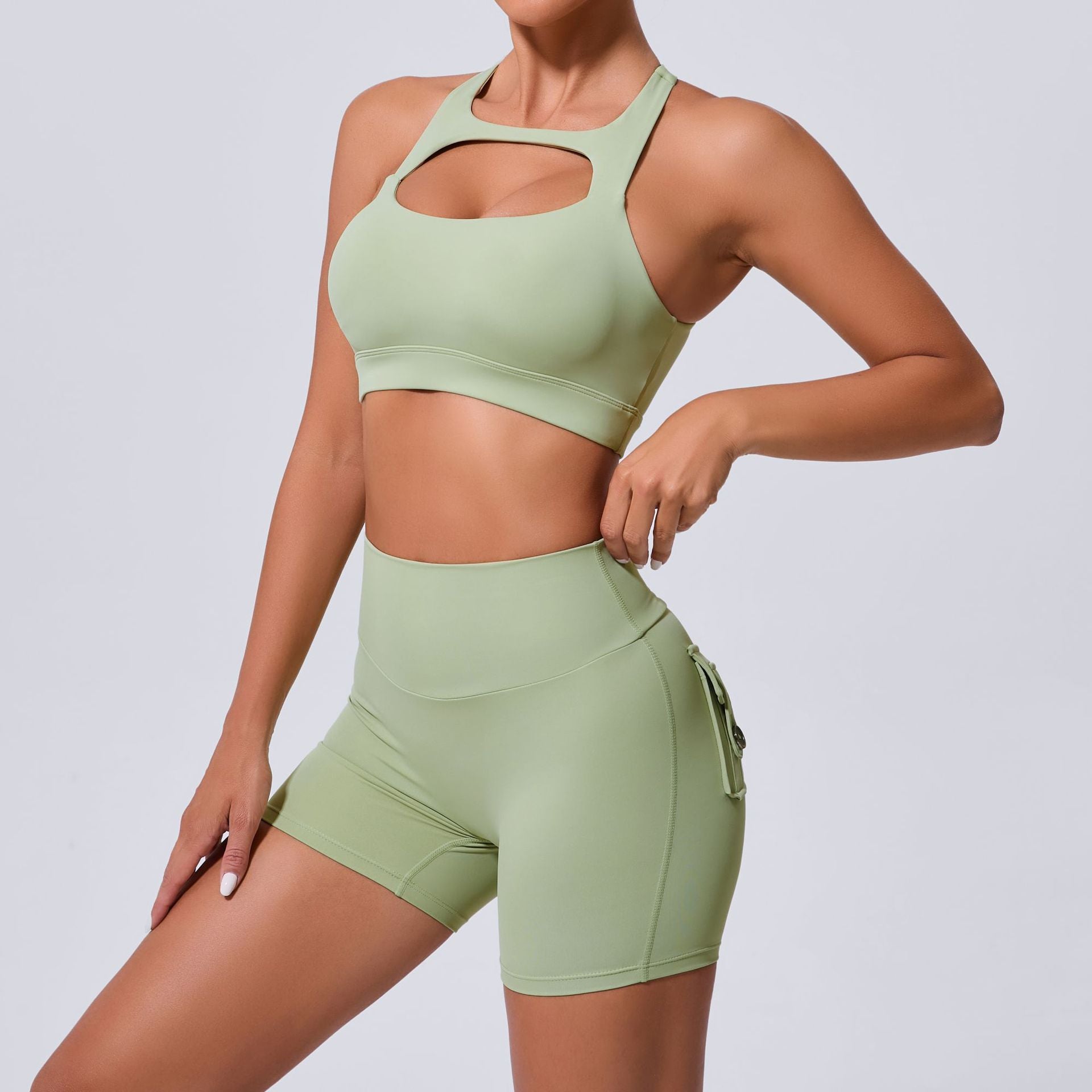 Hollow Out Cutout Beauty Back Tight Yoga Vest Sports Underwear Shockproof Top Pilates Running Outdoors Workout Clothes