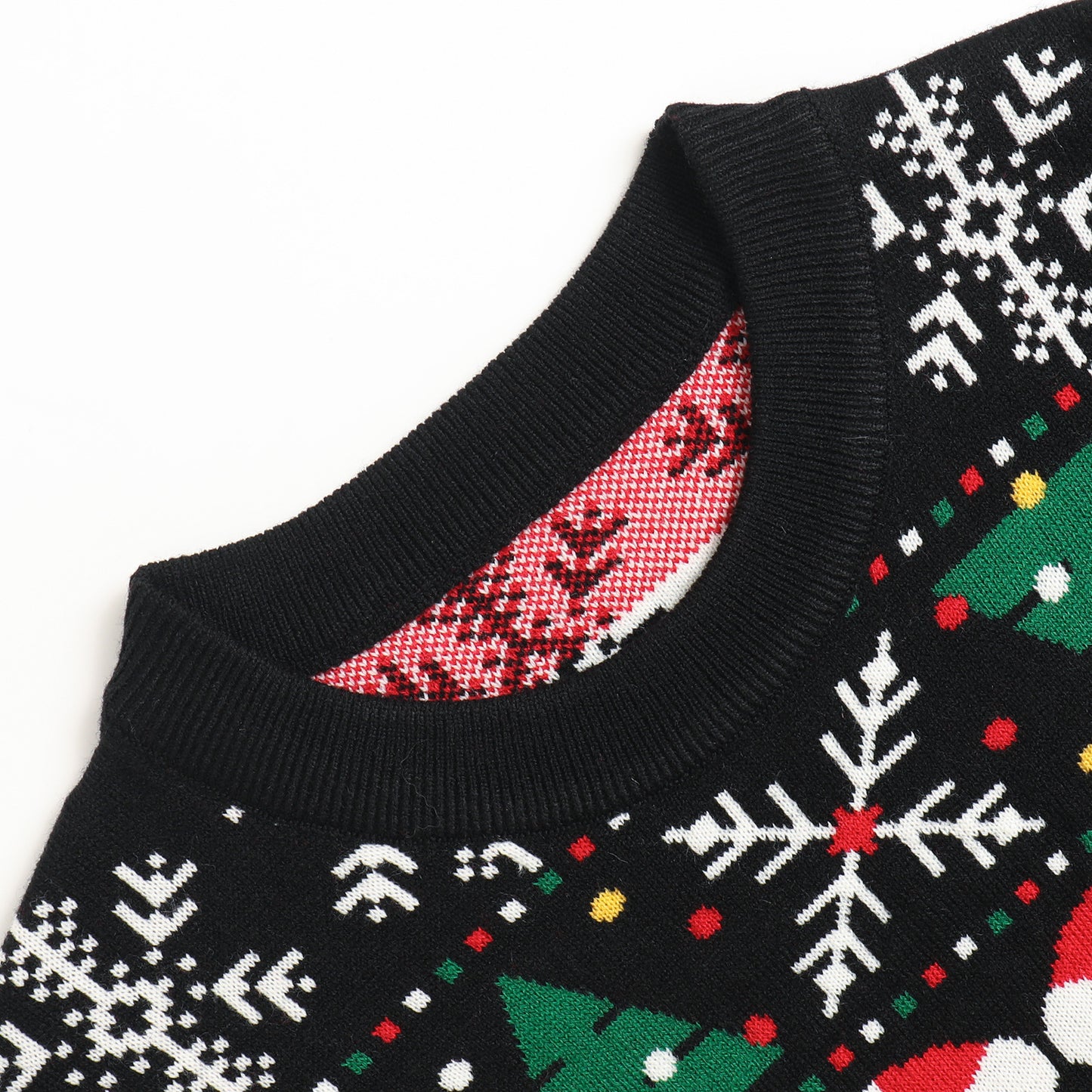 Autumn Winter Women Knitwear Loose round Neck Pullover Cartoon Jacquard Christmas Sweater