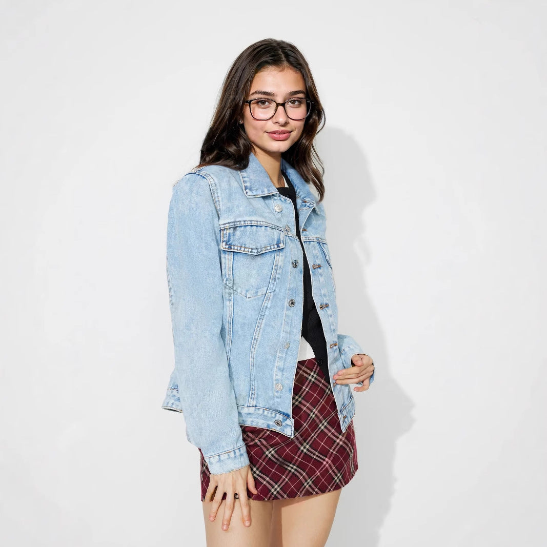 Casual Sexy Loose Lady Denim Jacket