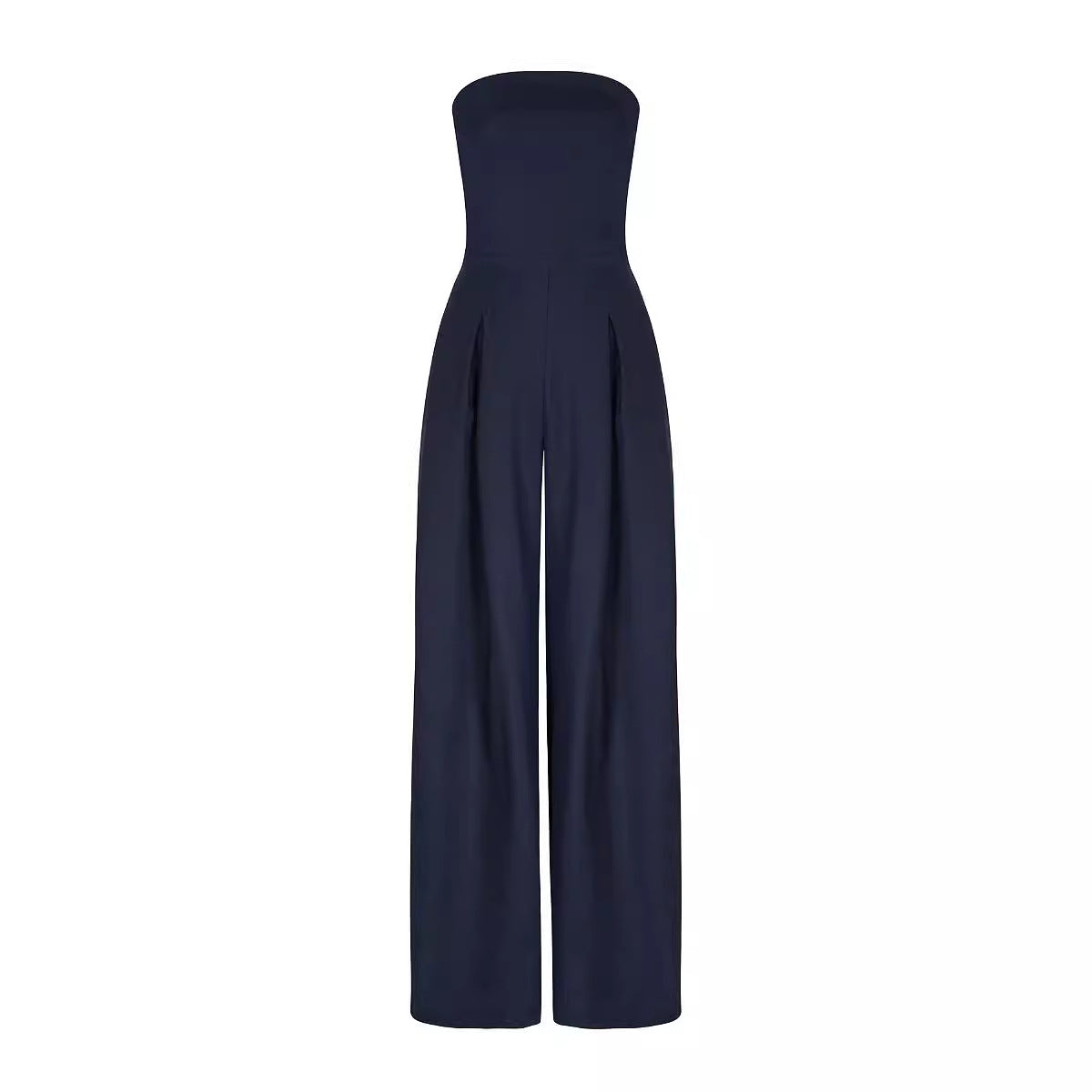 Women Casual Backless Slim Fit Smocking Jumpsuit