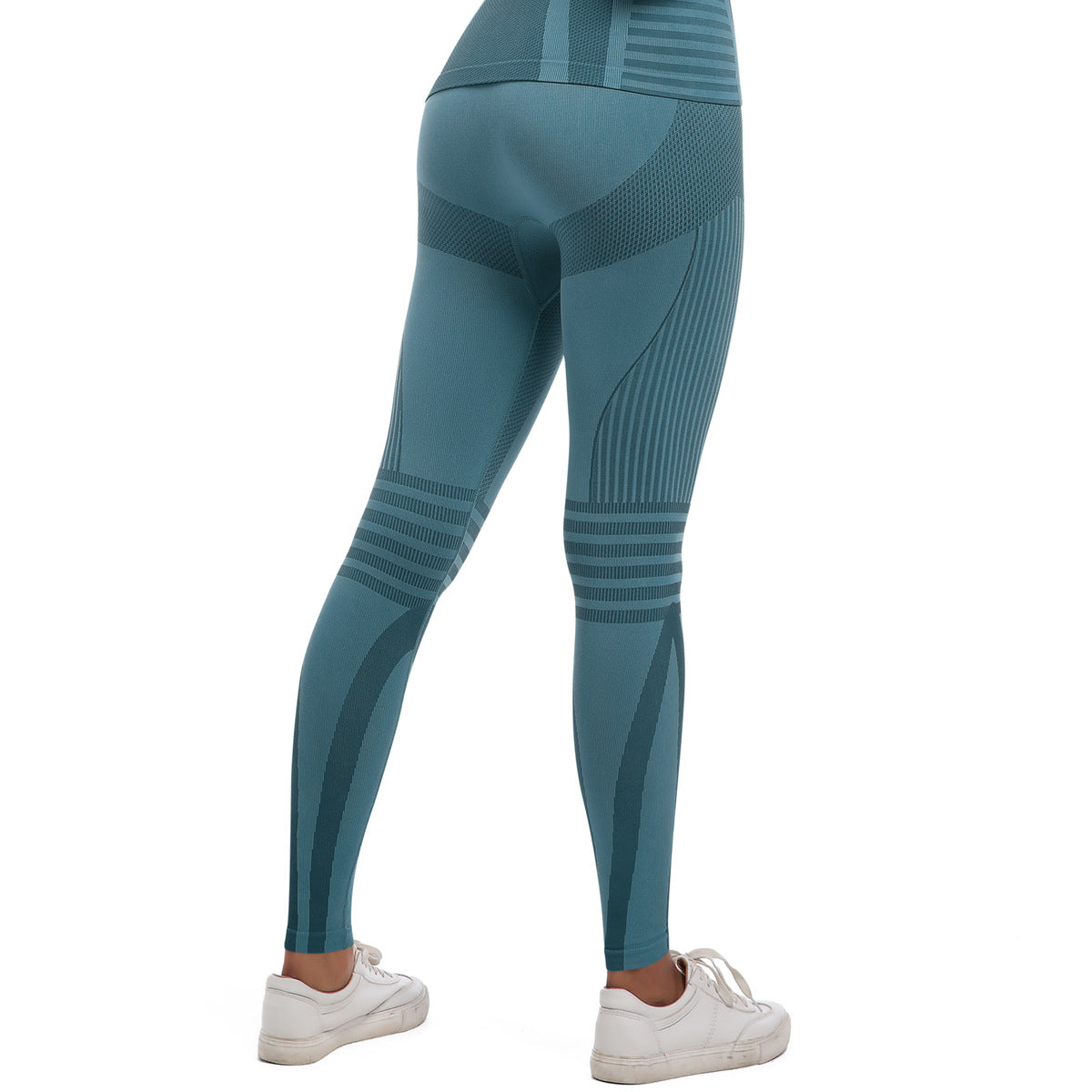 Seamless Knitted Yoga Pants Outdoor Sports Cycling Clothing Ski Women Thermal Underwear Fitness Pants Sets