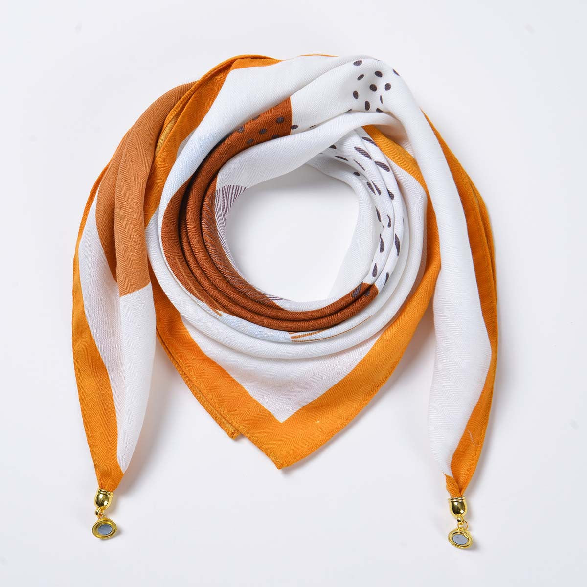 Women Autumn Winter Warm Magnetic Triangle Neck Protection Scarf Four Seasons All Match Velvet Decorative Scarf One Size Multi4