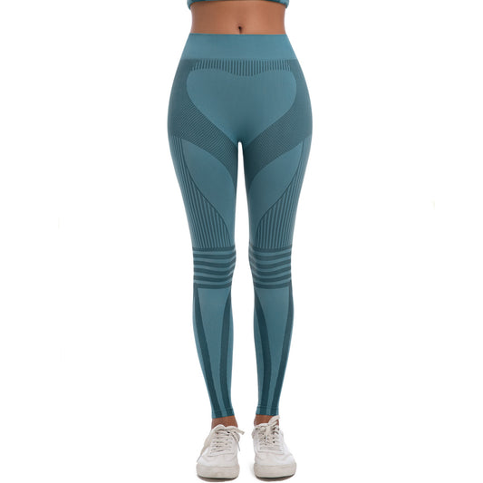 Seamless Knitted Yoga Pants Outdoor Sports Cycling Clothing Ski Women Thermal Underwear Fitness Pants Sets